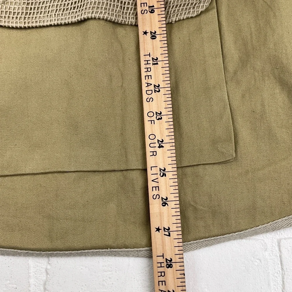 Bugle Boy Tactical Vest Men Large‎ Khaki Wetlands Zip Outdoor Fish Hunt  NWT